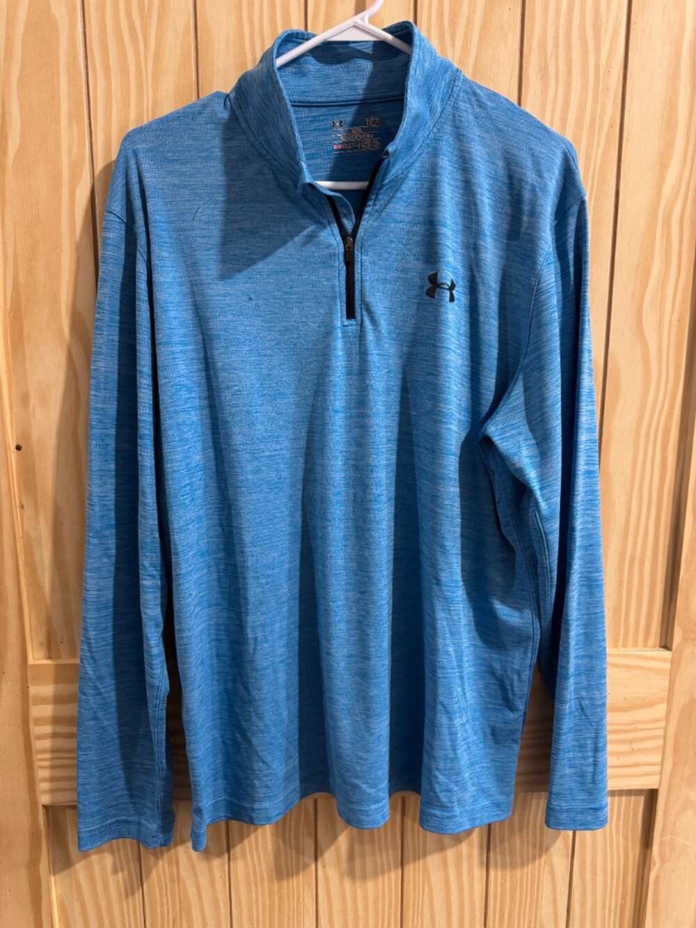 Blue and Black Men's Under Armour lightweight Jacket--Large